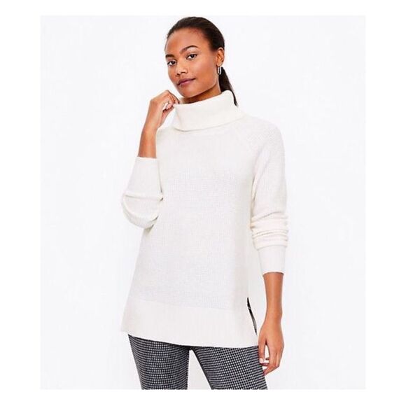 ✨ Waffle Cowl Neck Tunic Sweater✨ - Picture 1 of 5